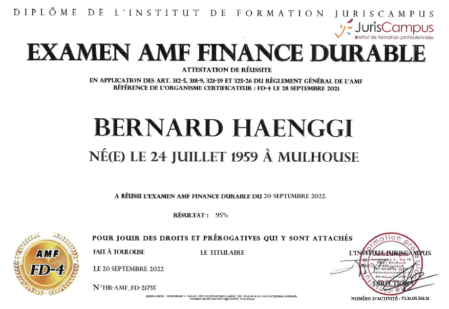 Lire la suite à propos de l’article 100% certifiés Finance Durable – décembre 2022